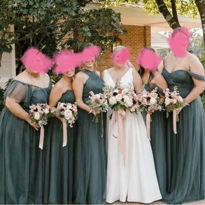 NEVER WORN Revelry Rosalie Tulle Convertible Dress
Eucalyptus - 325 Size 4